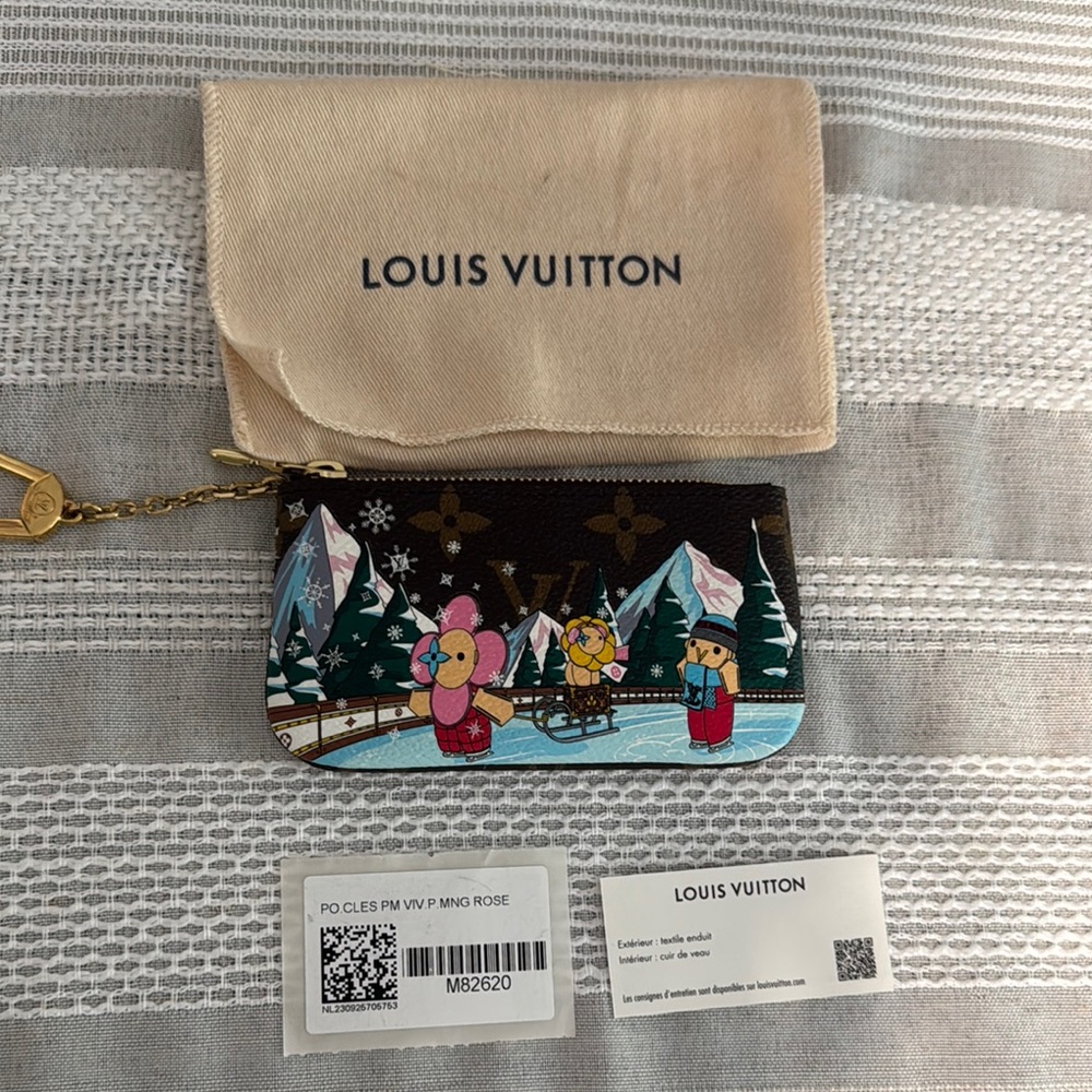 Louis Vuitton limited edition Vivian Christmas collection card holder